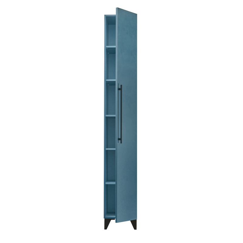 OCEAN - Metal Blue Linen Cabinet 78 in.