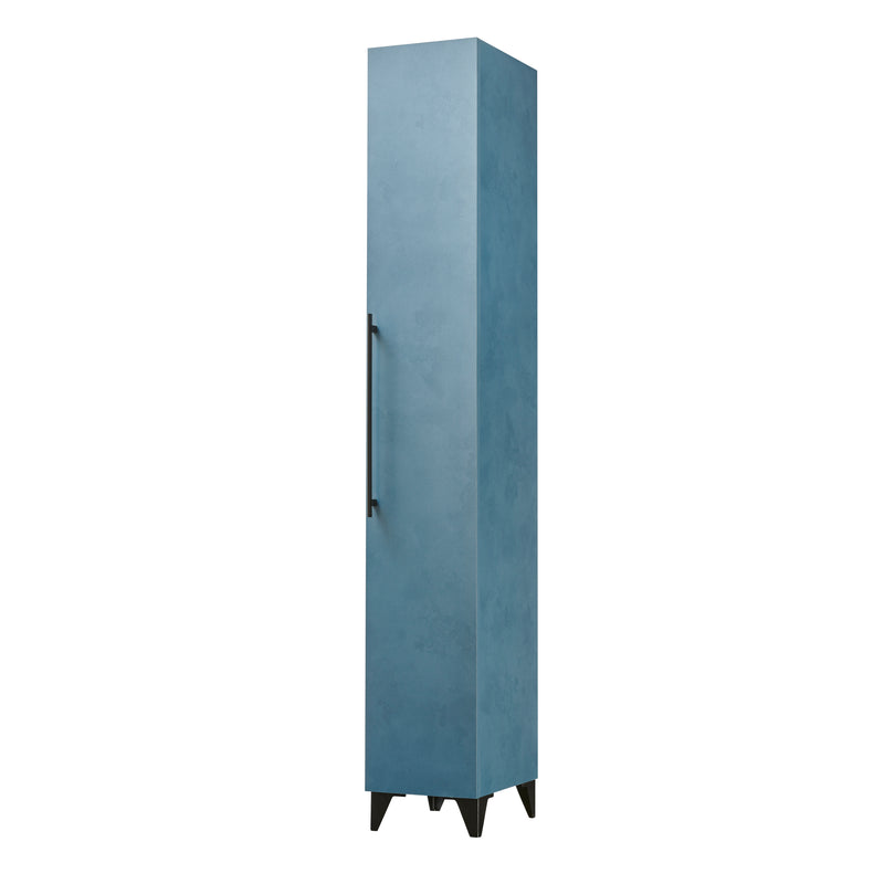 OCEAN - Metal Blue Linen Cabinet 78 in.