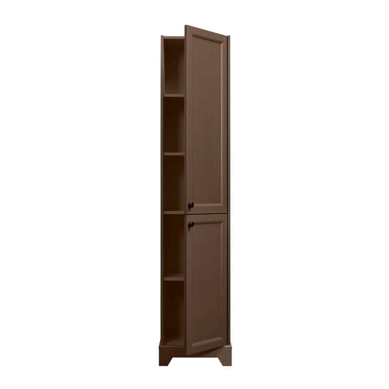 PAULA - Taupe brown cabinet 75 in. UNASSEMBLED