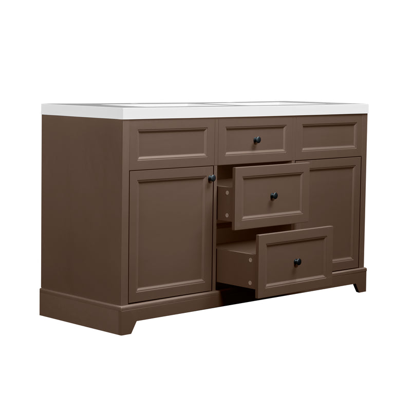 PAULA - Taupe Brown 60 in. UNASSEMBLED