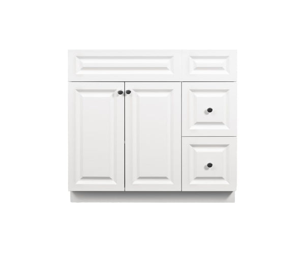 RACHEL SMOV - Matte White 37 in. UNASSEMBLED